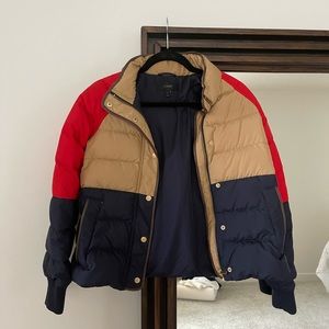 Jcrew color lock puffer jacket